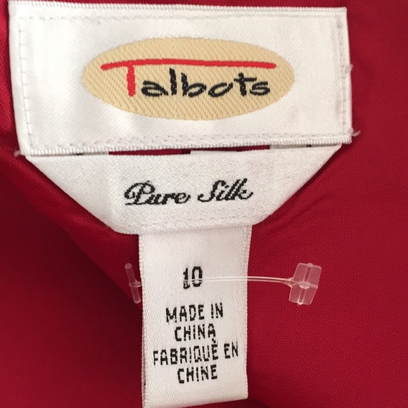 Talbots pure silk blouse jacket - Picture 9 of 13